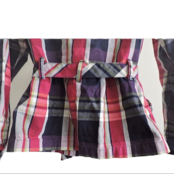 Crazy 8 Plaid Jacket Girls 7-8 BTS - Picture 5 of 8